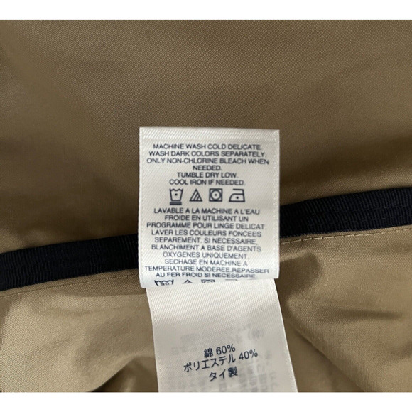 Lands End Jacket Mens Large Beige Windbreaker Casual Preppy Grandpa Grandpacore‎ - Picture 8 of 8